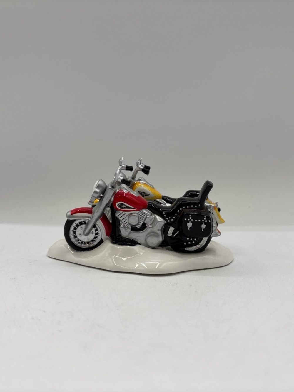 Department 56 1996 Vintage Original Snow Harley Davidson Fat Boy & Softail 54900